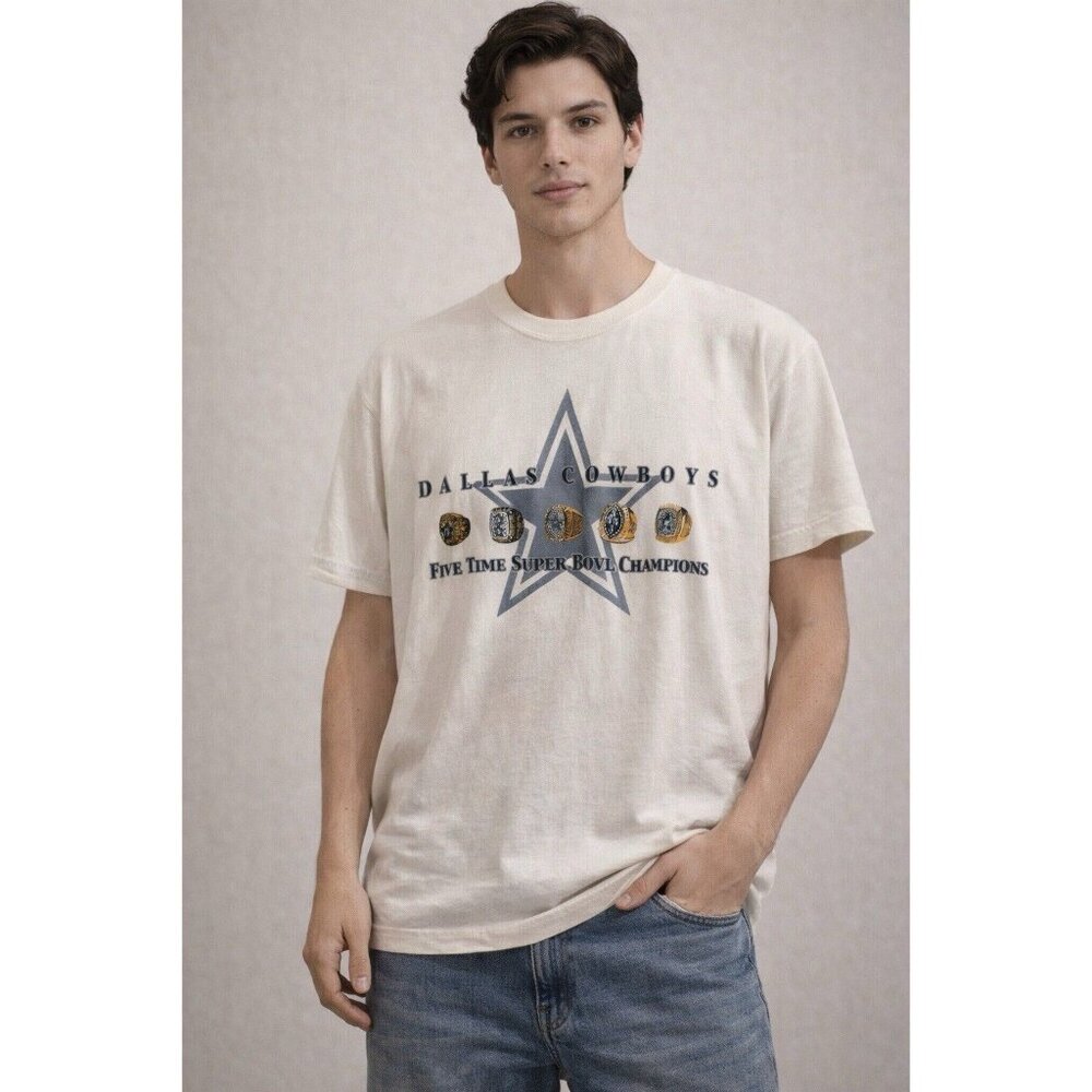 Dallas Cowboys Vintage Super Bowl Tshirt Size Large